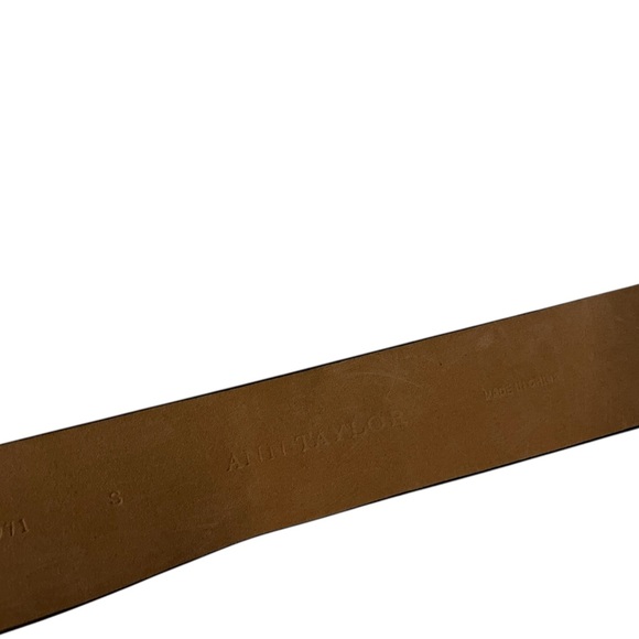 Ann Taylor Chunky Patent Black Belt with Tan Interior Statement Chic - Picture 11 of 11